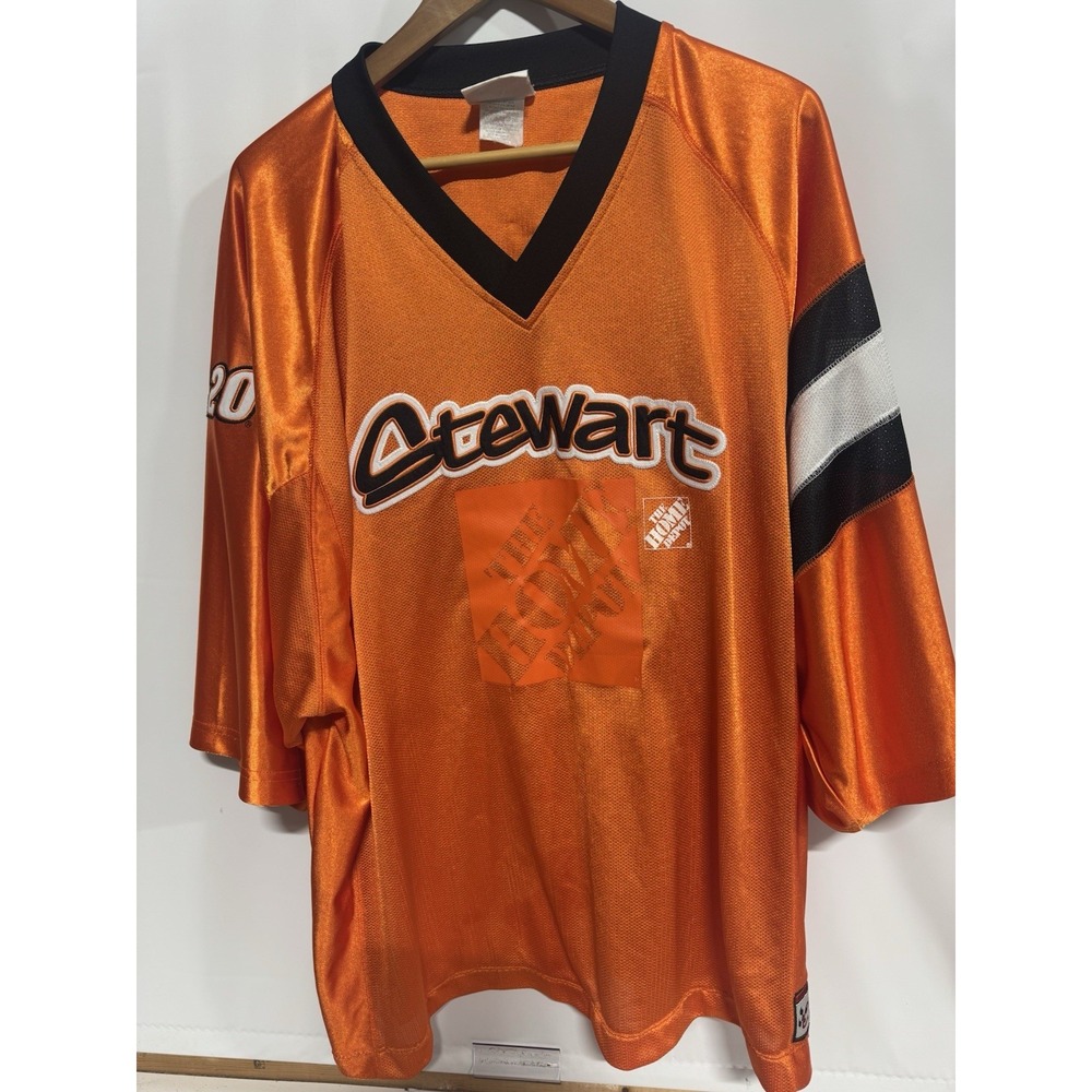 Chase Authentics Tony Stewart #20 Nascar Home Depot Football Jersey Mens 2XL